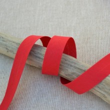 Plain bias tape 20 mm - Blood red 278